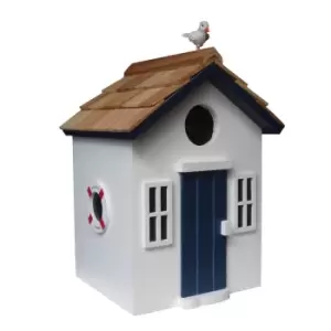 Image of Bayside Beach Hut Bird House White
