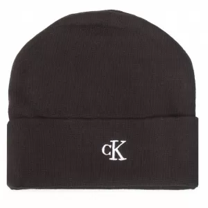 Image of Calvin Klein Jeans Monogram Beanie Hat - Black
