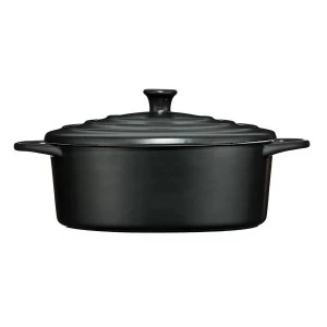 Image of Premier Housewares Black Casserole Dish - 2.5L