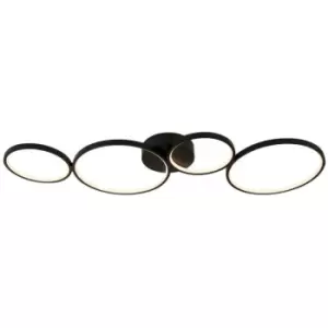 Image of Searchlight Cirque 4 Light LED Ring Flush Light, Matt Black
