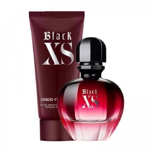Image of Paco Rabanne Black XS Gift Set 50ml Eau de Parfum + 75ml Body Lotion