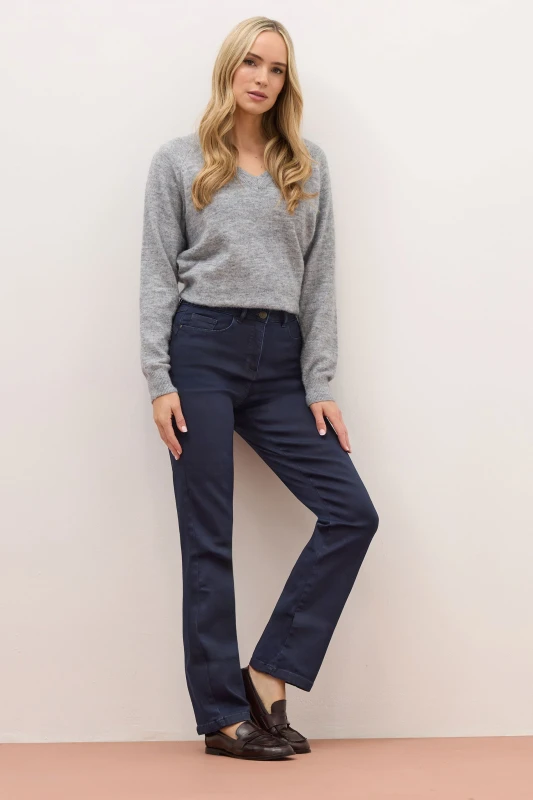 Image of Long Tall Sally Tall Premium Slim Leg Jeans Dark Blue female