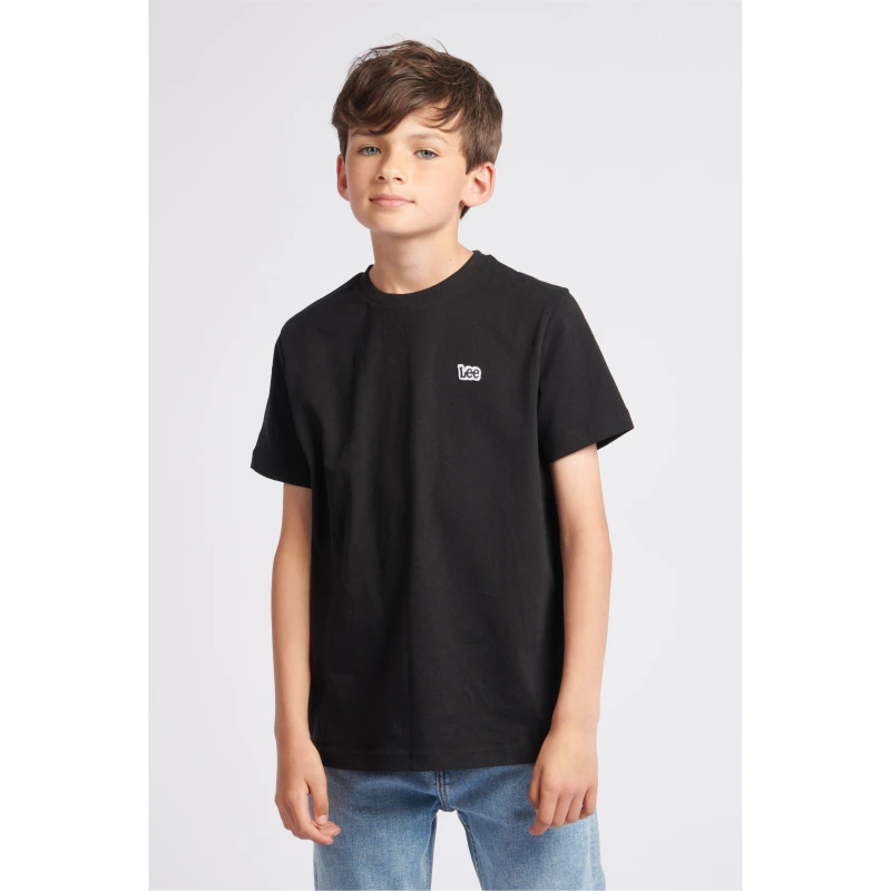 Image of Lee Kids Classic Regular Fit T-Shirt Black male 9-10 (M)