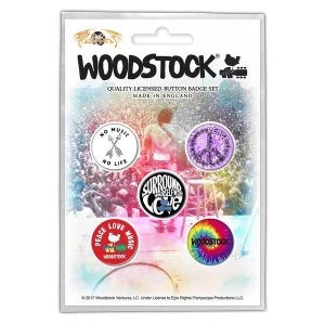 Image of Woodstock - Surround Yourself Button Badge Pack