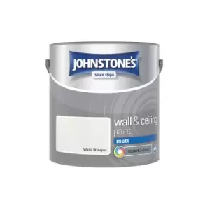 Image of Johnstone's Interior Wall & Ceiling Paint Matt White Whisper 2.5ltr - White Whisper