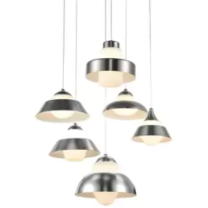 Image of Italux Lighting - Italux Antilia - Modern LED Hanging Pendant Chrome, Warm White 3000K 2100lm