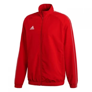Image of adidas Core 18 Presentation Track Top Mens - Power Red / White