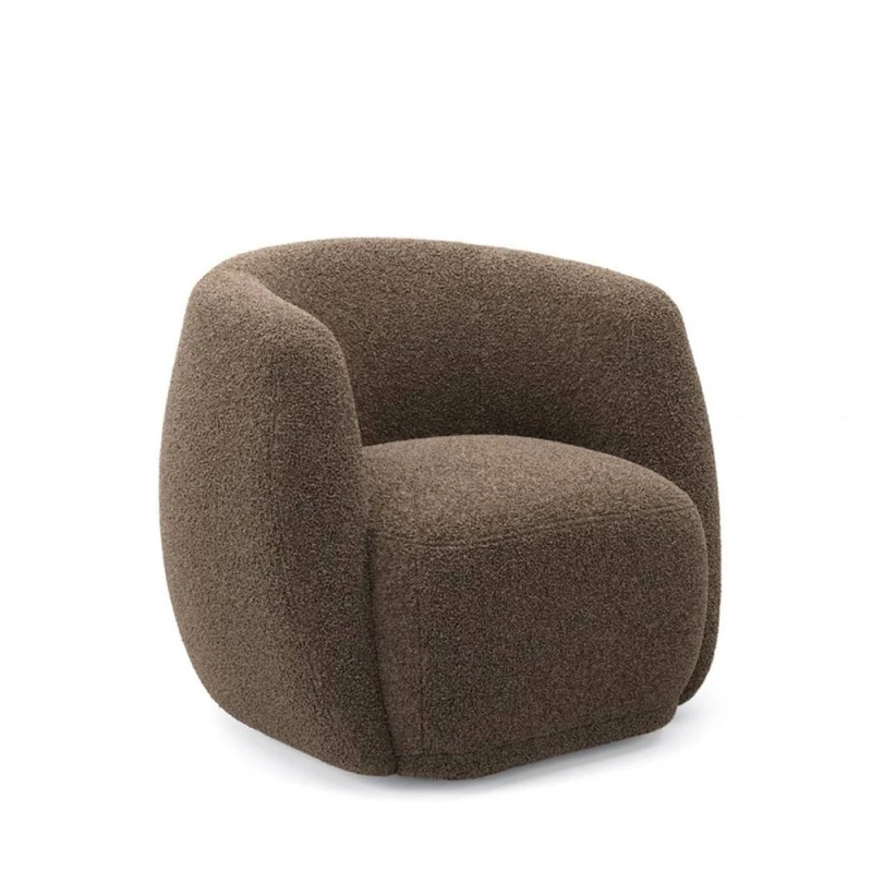 Image of Clay Indoor Tub Chair - Sherpa - L79.5 x W82 x H72cm - Syrup - Flat Pack LPDCLASYRCHA