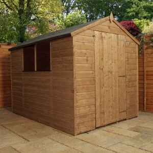 Image of Mercia Pressure Treated Shiplap Apex Shed - 8 x 6ft