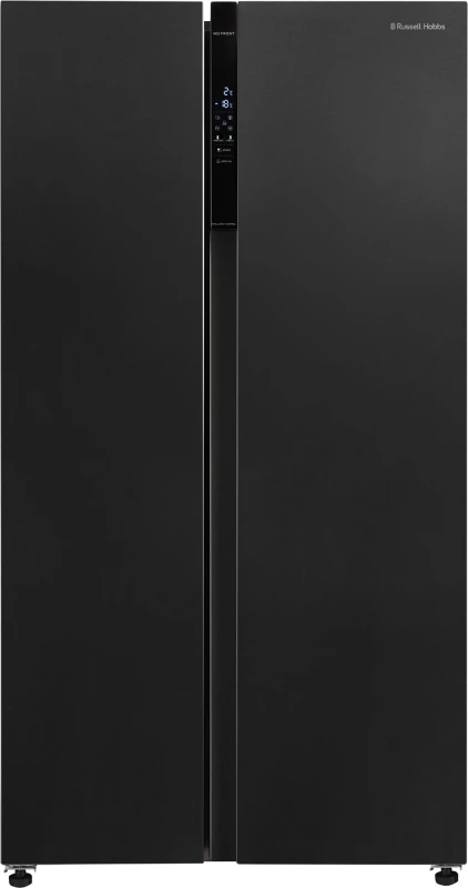 Image of Russell Hobbs RH90AFF201DI Frost Free American Fridge Freezer - Black Steel - E Rated