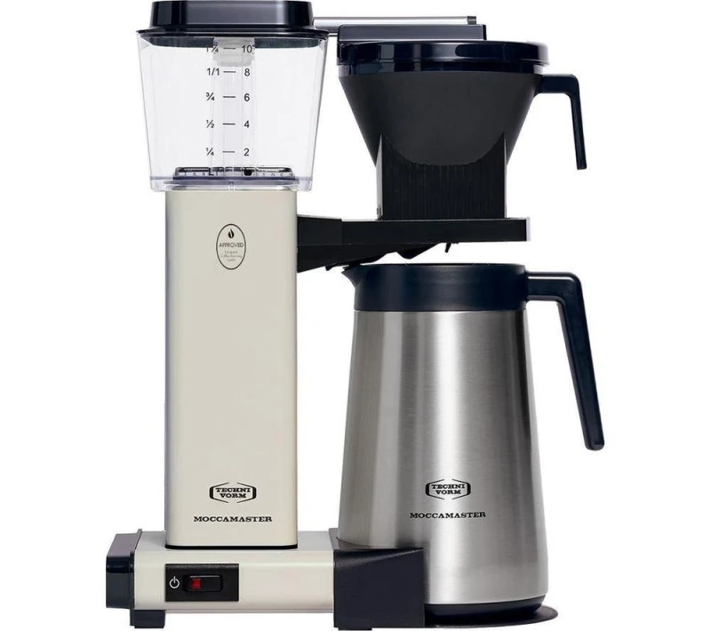 Image of MOCCAMASTER KBGT 79414 Filter Coffee Machine - Off White 8712072794146