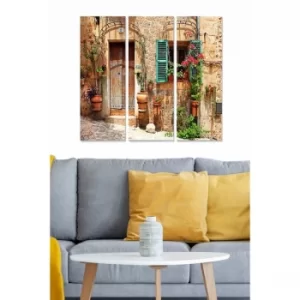 Image of MDF131617184 Multicolor Decorative MDF Painting (3 Pieces)