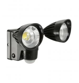 Image of Lyyt Battery Powered Motion Sensor Twin LED Floodlight