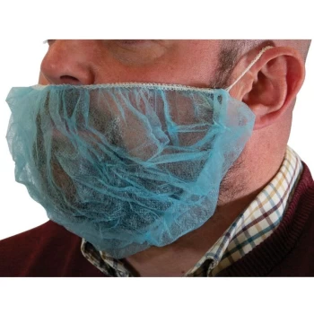 Image of Blue Beard Mask, Pack of 100 - Sitesafe