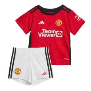 Image of adidas Manchester United Home Baby Kit 2023 2024 - Red