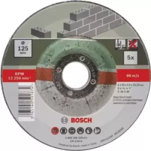 Image of Bosch Accessories C 30 S BF 2609256335 Cutting disc (off-set) 125mm 22.23mm 5 pc(s)