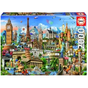 Image of European Landmarks Jigsaw Puzzle (2000 Pieces)