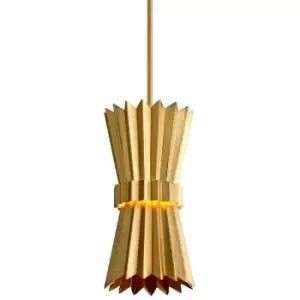 Image of Moxy 1 Light Pendant Gold Leaf