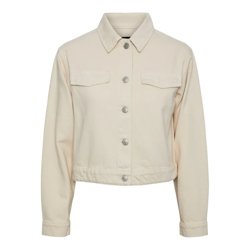 Image of Pieces Womens jacket Pieces Tessie Blanc Female S