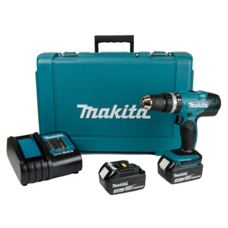 Image of Makita DHP453 18v LXT Cordless Combi Drill DHP453F001 Batteries: 2 x 3ah Li-ion