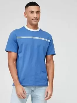 Image of Levis Relaxed Fit Chest Logo T-Shirt - Navy, Size L, Men