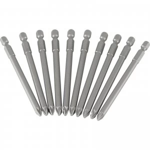 Image of Stanley Pozi Screwdriver Bit PZ2 100mm Pack of 10