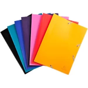 Image of Exacompta 3 Flap Folder 559000E A4 Assorted Polypropylene 24 x 32cm Pack of 60