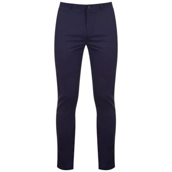Image of Howick Chino Slim Trousers - Navy