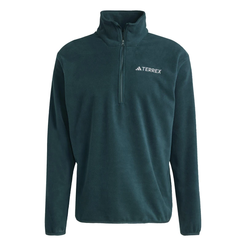 Image of adidas Terrex Multi Essentials 1/2 Zip Fleece Jacket 1/4 Zip Fleece Tops S Green 44043515350