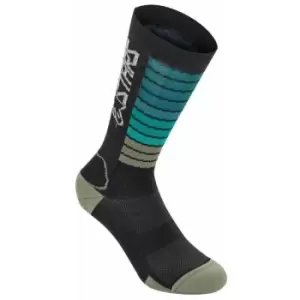 Image of Alpinestars Drop Socks 22 2020: Black/Yellow S Ap170672015S