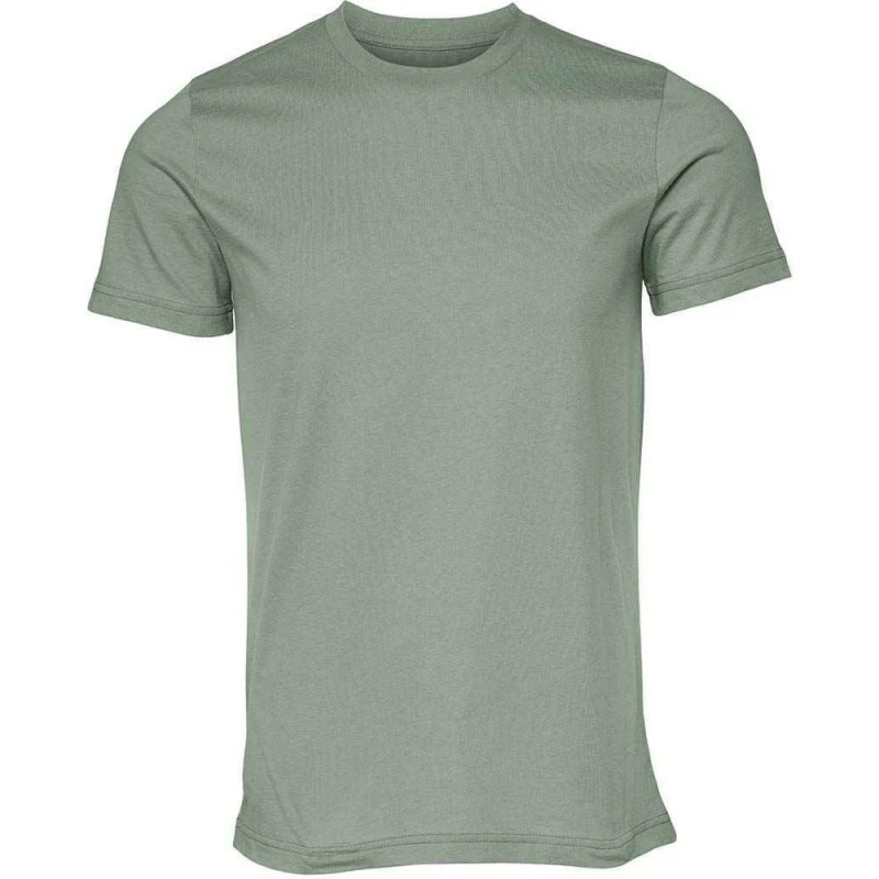 Image of Bella + Canvas Mens Crew Neck T-Shirt in Green Size: XS Green Male XS