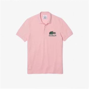 Image of Lacoste Minecraft Polo Shirt - Pink