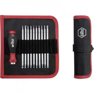 Image of Wiha System 6 281 T11 Workshop Interchangeable bits set 11 Piece Slot, Phillips, Pozidriv, TORX socket, Allen