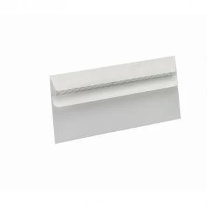 Image of Eco DL Envelopes Recycled Wallet Self Seal Window 90gsm White Pack of