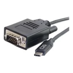 Image of C2G 0.9m (3ft) USB C to VGA Adapter Cable - Black