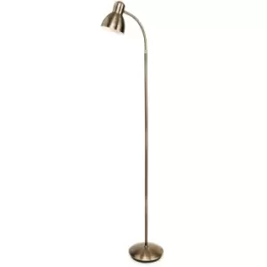 Image of Morgan - 1 Light Floor Light Antique Brass, E27 - Firstlight