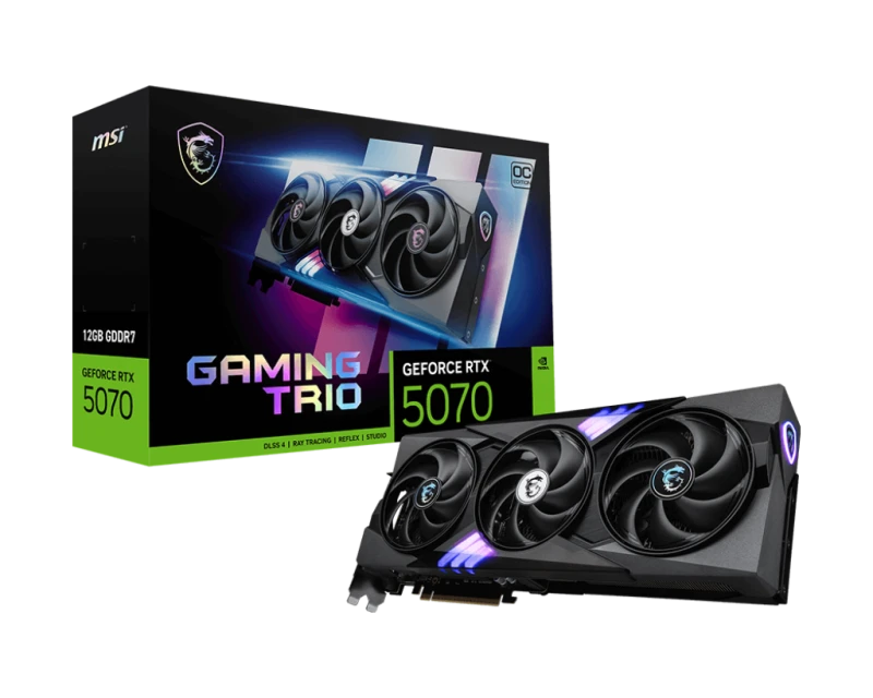 Image of MSI GeForce RTX 5070 12GB GAMING TRIO OC GDDR7 Graphics Card