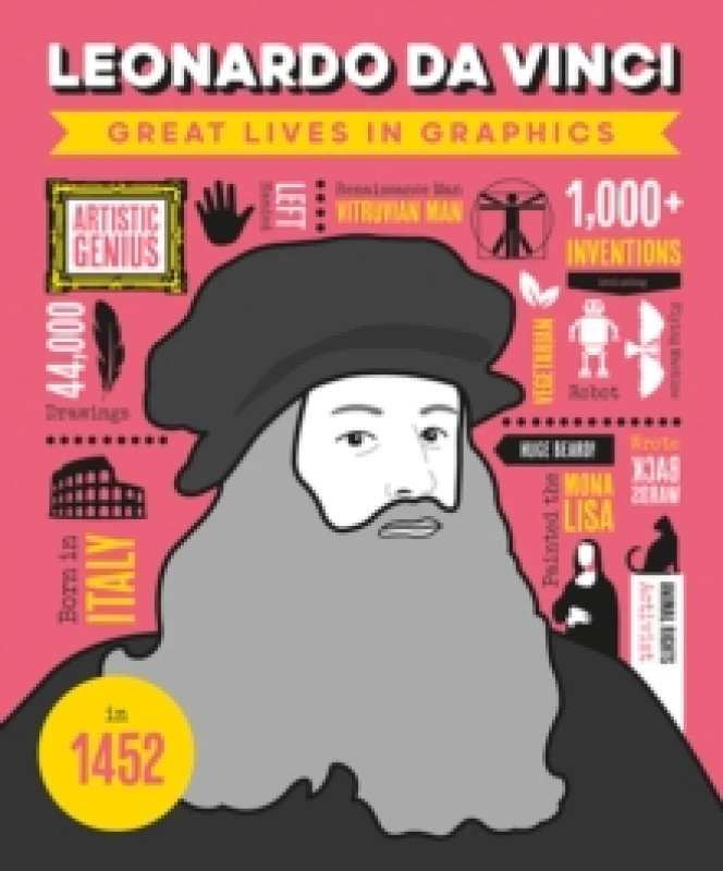 Image of Great Lives in Graphics: Leonardo Da Vinci Hardback