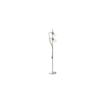 Image of Ideal Lux Radio - 2 Light Floor Lamp Chrome, E27