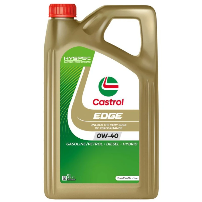 Image of Castrol 15F714 Engine oil Castrol EDGE 0W-40 Capacity: 5l, Synthetic Oil Engine Oil (1862)