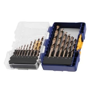 Image of IRWIN HSS Cobalt Drill Bit Set, 15 Piece