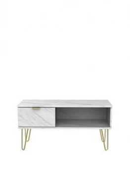 Image of Swift Marbella Ready Assembled Marble Effect Coffee Table