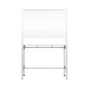 Image of Bi-Office Fixed Standing Desk with Transparent Board 1200 x 720 mm