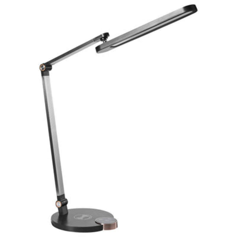 Image of Beliani LED Desk Lamp Caroy With Wireless Charger Black