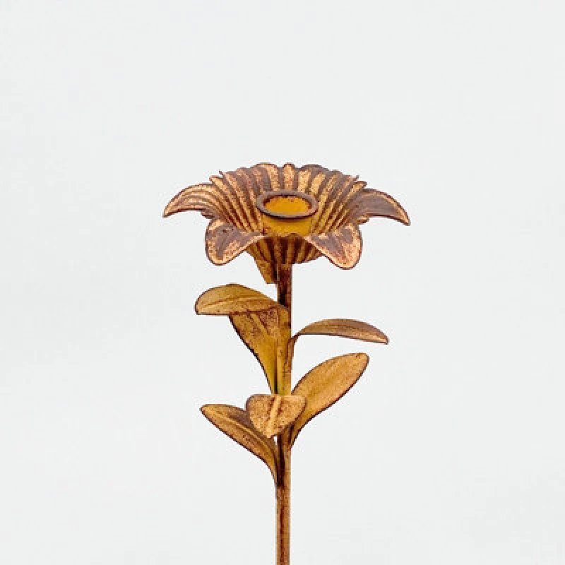 Image of Minster Garden Stake Candle Holder - L8 X W8 X H63 Cm