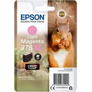 Image of Epson Squirrel 378XL Light Magenta Ink Cartridge