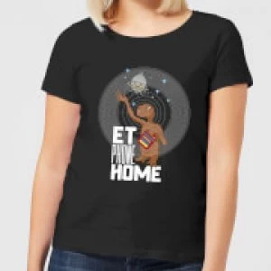 Image of ET E.T. Phone Home Womens T-Shirt - Black - M