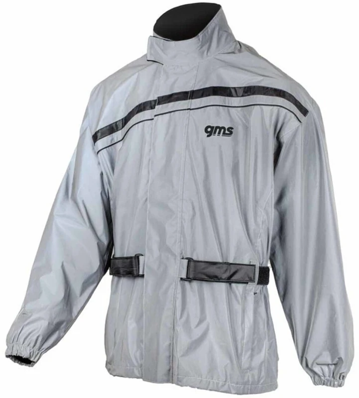 Image of GMS Lux Motorcycle Rain Jacket, grey, Size 2XL for Men