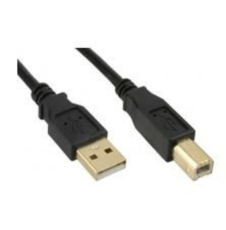 Image of Microconnect USBAB5G USB cable USB 2.0 5m USB A USB B Black