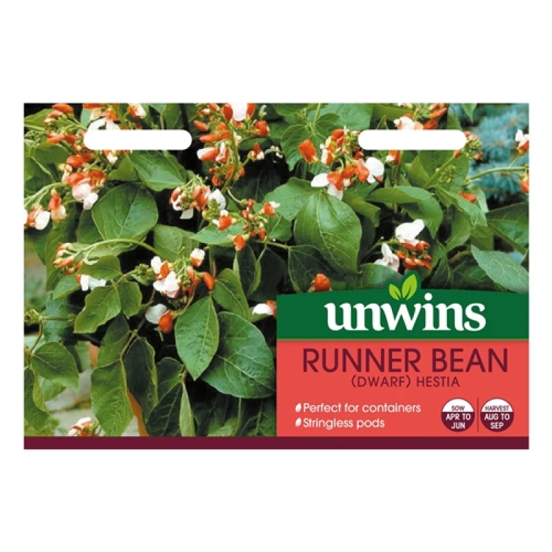 Image of Unwins Runner Bean (Dwarf) Hestia